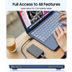 Fintie Ultra �nce �effaf MacBook Neo Laptop K�l�f�-Crystal Indigo