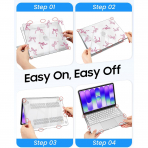 Fintie Ultra �nce �effaf MacBook Neo Laptop K�l�f�-Crystal Bow