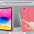 Fintie iPad 10.Nesil Uyumlu Bluetooth Klavyeli Klf(10.9 in)(2022)-Pink 