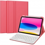 Fintie iPad 10.Nesil Uyumlu Bluetooth Klavyeli Klf(10.9 in)(2022)-Pink 