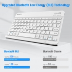 Fintie iPad 10.Nesil Uyumlu Bluetooth Klavyeli Klf(10.9 in)(2022)-Ocean Blue