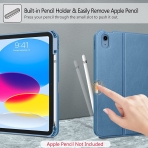 Fintie iPad 10.Nesil Uyumlu Bluetooth Klavyeli Klf(10.9 in)(2022)-Ocean Blue