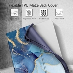 Fintie iPad 10.Nesil Uyumlu Bluetooth Klavyeli Klf(10.9 in)(2022)-Ocean Marble