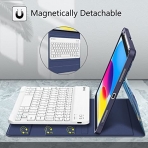 Fintie iPad 10.Nesil Uyumlu Bluetooth Klavyeli Klf(10.9 in)(2022)-Ocean Marble