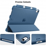 Fintie iPad Air 4 Kalem Blmeli Klf (10.9 in)-Navy