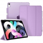 Fintie iPad Air 4 Kalem Blmeli Klf (10.9 in)-Purple