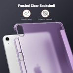 Fintie iPad Air 4 Kalem Blmeli Klf (10.9 in)-Purple