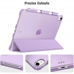 Fintie iPad Air 4 Kalem Blmeli Klf (10.9 in)-Purple