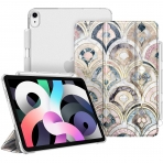 Fintie iPad Air 4 Kalem Blmeli Klf (10.9 in)-Z-Marble Tiles