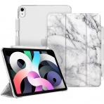 Fintie iPad Air 4 Kalem Blmeli Klf (10.9 in)-Z-Marble White