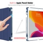 Fintie iPad Air 4 Kalem Blmeli Klf (10.9 in)-Z-Ocean Blue