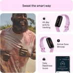 Fitbit Inspire 3 Versiyon Akll Bileklik -Black/Lilac Bliss