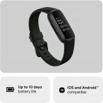 Fitbit Inspire 3 Versiyon Akll Bileklik -Black/Midnight Zen