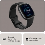 Fitbit Versa 4 Fitness Akll Saat-Black Graphite