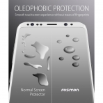 Fosmon Galaxy S8 Plus Temperli Cam Ekran Koruyucu-White