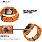 Fullmosa Apple Watch Serisi 9/8/7 Uyumlu Kay(45mm)-Orange