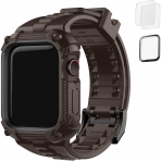 Fullmosa Apple Watch Serisi 9/8/7 Uyumlu Kay(45mm)-Coffee