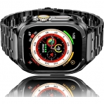 HASLFM Apple Watch Serisi elik Kay(49mm)-Black