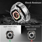 HASLFM Apple Watch Serisi elik Kay(49mm)-Silver
