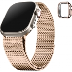 Fullmosa Apple Watch Ultra 2. Nesil Uyumlu elik Kay-Rose Gold