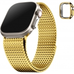 Fullmosa Apple Watch Ultra 2. Nesil Uyumlu elik Kay-Golden