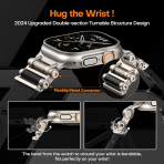 TAURI Apple Watch Ultra 3/2/1 Silikon Kay -Black