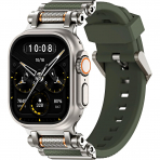 TAURI Apple Watch Ultra 3/2/1 Silikon Kay -Army Green