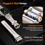 TAURI Apple Watch Ultra 3/2/1 Silikon Kay -Starlight