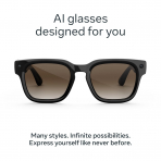 Meta Fury 2026 Ak�ll� G�zl�k-Classic Black/Brown Gradient