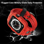 GELISHI Apple Watch 7 Koruyucu K�l�f (45mm)-Red