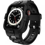 GELISHI Apple Watch 7 Koruyucu K�l�f (45mm)-Carbon Fiber/Black