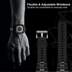 GELISHI Apple Watch 7 Koruyucu K�l�f (45mm)-Carbon Fiber/Black