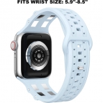 GELISHI Apple Watch Ultra Spor Kay (49/45/44/42mm)-Baby Blue