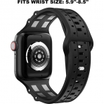 GELISHI Apple Watch Ultra Spor Kay (49/45/44/42mm)-Black