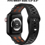 GELISHI Apple Watch Ultra Spor Kay (49/45/44/42mm)-Black W