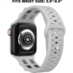 GELISHI Apple Watch Ultra Spor Kay (49/45/44/42mm)-Grey