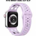 GELISHI Apple Watch Ultra Spor Kay (49/45/44/42mm)-Purple