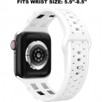 GELISHI Apple Watch Ultra Spor Kay (49/45/44/42mm)-White B