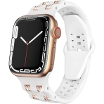 GELISHI Apple Watch Ultra Spor Kay (49/45/44/42mm)-White RG