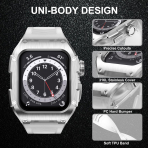 GELISHI Silikon Apple Watch 9/8/7 Kay�� (45mm)-Clear