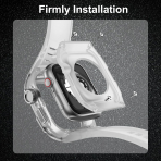 GELISHI Silikon Apple Watch 9/8/7 Kay�� (45mm)-Clear