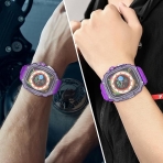 GLUYuan Apple Watch Ultra 2. Nesil Kay (49mm)-Dark Purple Night