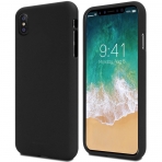 GOOSPERY Apple iPhone X Mat Silikon Klf-Black