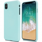 GOOSPERY Apple iPhone X Mat Silikon Klf-Mint