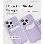 GOOSPERY Balance Fit Serisi Apple iPhone 15 Pro Czdan Klf -Purple