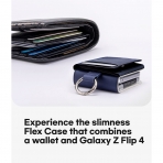 GOOSPERY Flex Serisi Galaxy Z Flip 4 Czdan Klf -Blue
