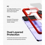 GOOSPERY Holder Bumper Serisi Galaxy Z Flip 4 Klf -Red
