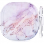 OLEBAND Galaxy Buds FE/Buds2 Pro Klf -Purple Natural Marble 