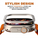 Gelishi Apple Watch Ultra Ekran Koruyucu (49mm)-Silver 3