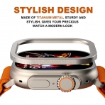 Gelishi Apple Watch Ultra 49mm Bumper Klf-Silver 3